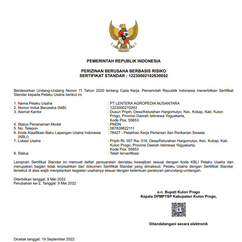 Legalitas Lembaga Pelatihan Kerja